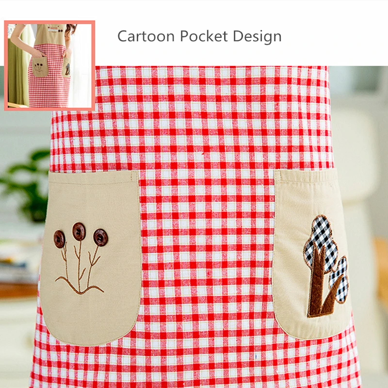 Фартук с узором для женщин и взрослых нагрудники дома приготовления пищи пекарни