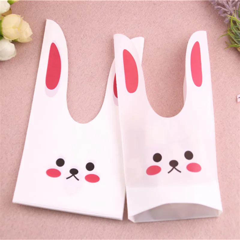 Bolsas De plástico con orejas De conejo para envasado De alimentos, lote...