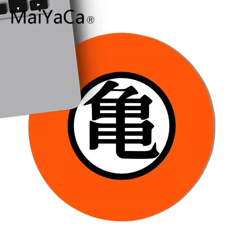 Maiyaca Dragon Ball DBZ Goku логотип DIY Дизайн Шаблон игра круглый коврик для мыши игровая мышь подкладка для коврика для ноутбука Ноутбук для геймеров коврик для стола - Цвет: 20x20cm
