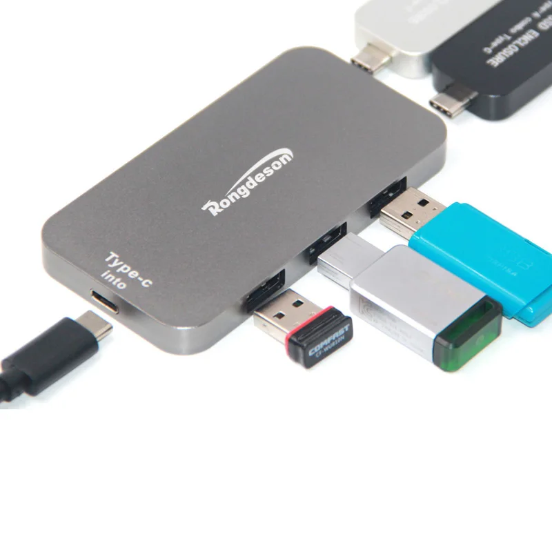 USB-концентратор с USB-C на 3 0 для MacBook MateBook DELL Xiaomi Lenovo | Компьютеры и офис