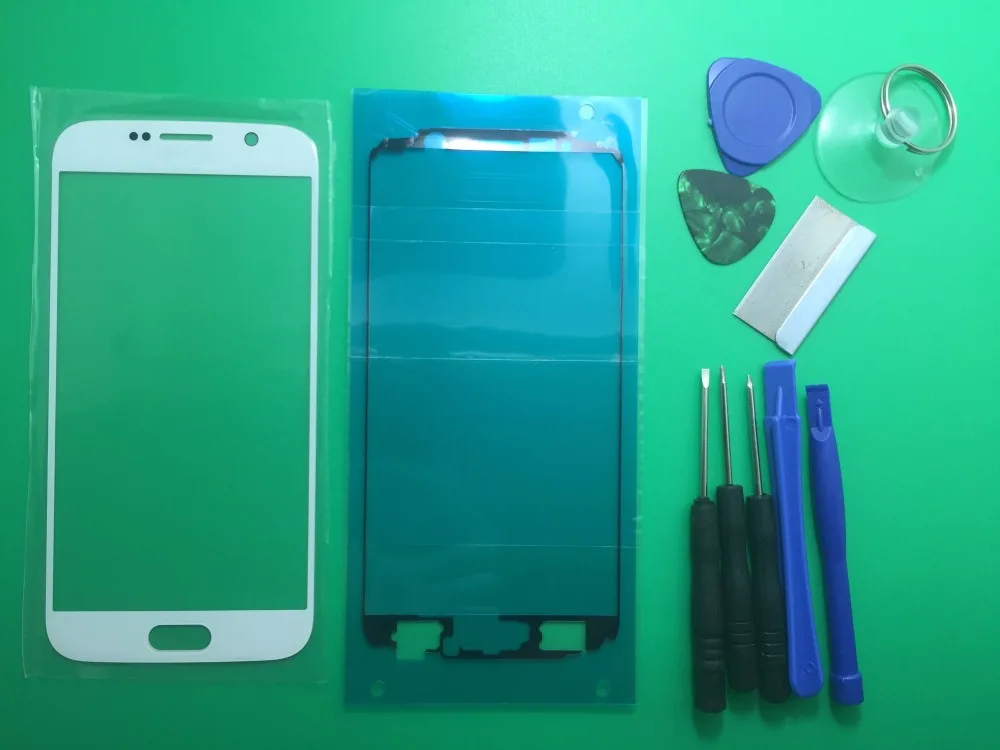 Сменный сенсорный жк экран для Samsung S6 переднее стекло внешний объектив Galaxy G9200 g920