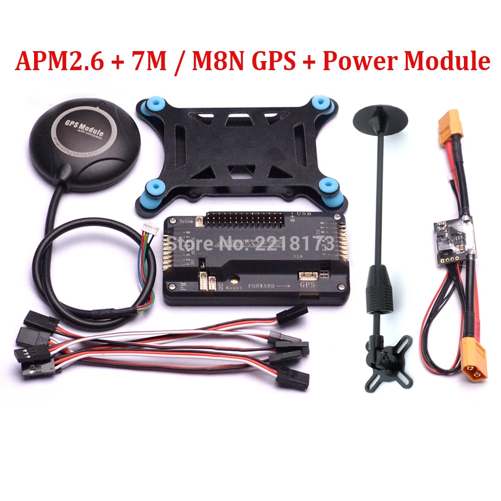 ArduPilot Mega APM2.6 APM 2 6 плата управления полетом 7 M/M8N 8N GPS с держателем компаса модуль
