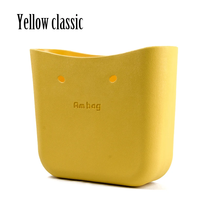yellow classic AMbag Obag O bag стильная Классическая большая Ambag сумка для тела Водонепроницаемая сумка EVA женская модная сумка резиновая силиконовая запасные части - Цвет: yellow classic
