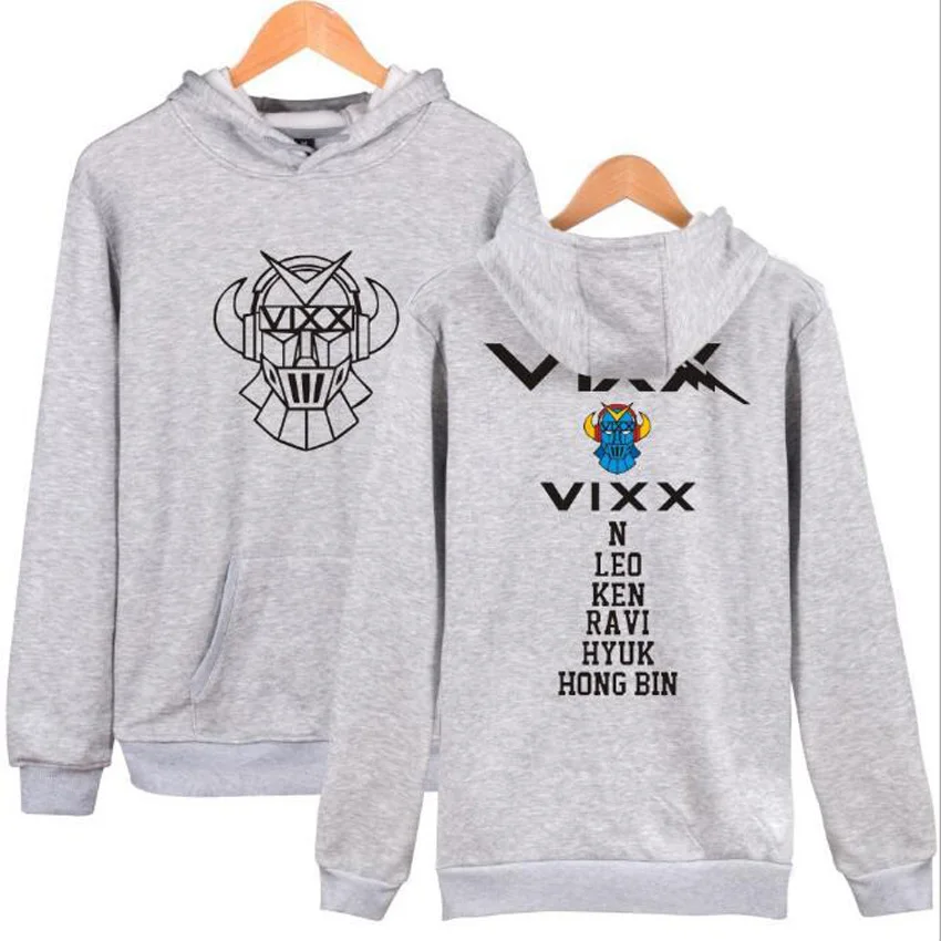 KPOP VIXX толстовки для женщин и мужчин Harajuku Толстовка K POP N HONGBIN LEO RAVI HYUK KEN с длинным