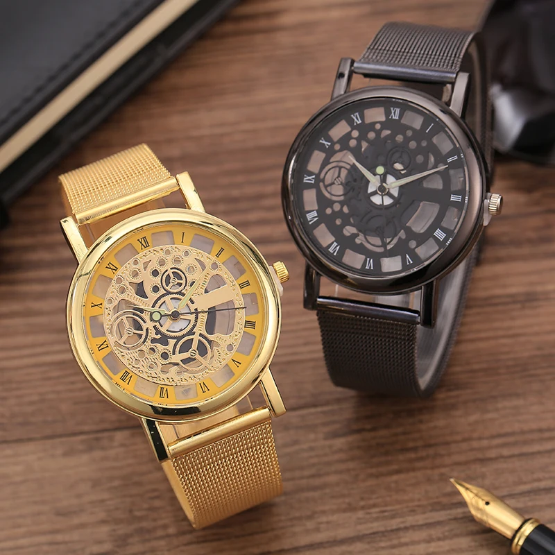 Мужские наручные часы Reloj Hombre модные кварцевые в военном стиле из нержавеющей