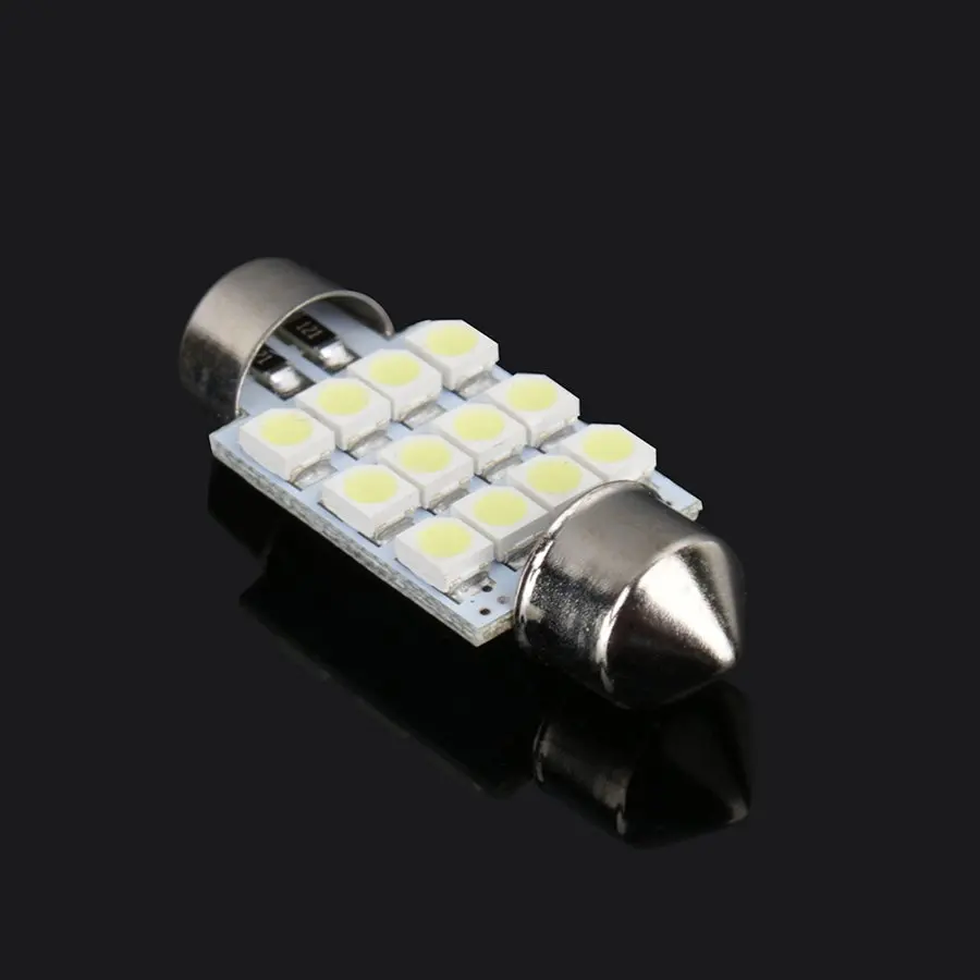 Светодиодный светильник ПА для чтения автомобиля лампа 31 мм Festoon 12 SMD купольный