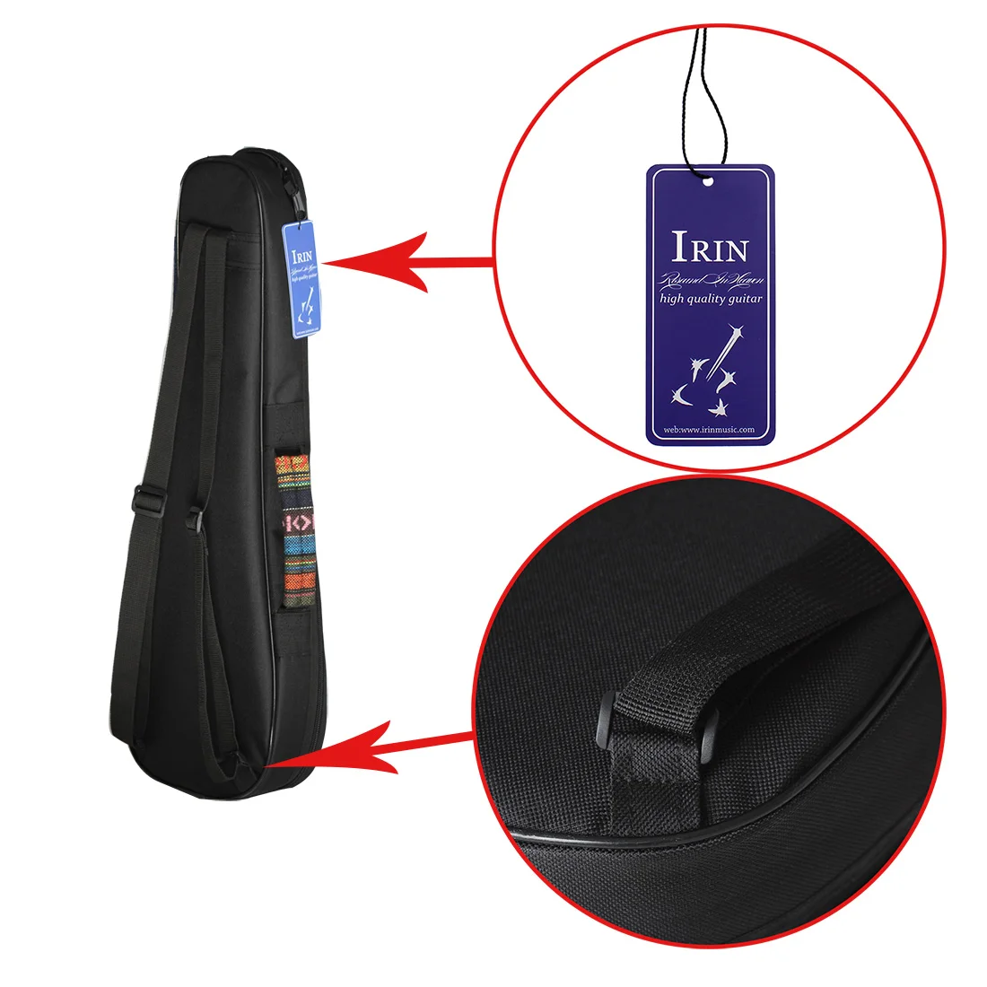SEWS-21 дюймов портативный хлопковый нейлоновый мягкий бас-гитара Gig Bag Ukulele Чехол
