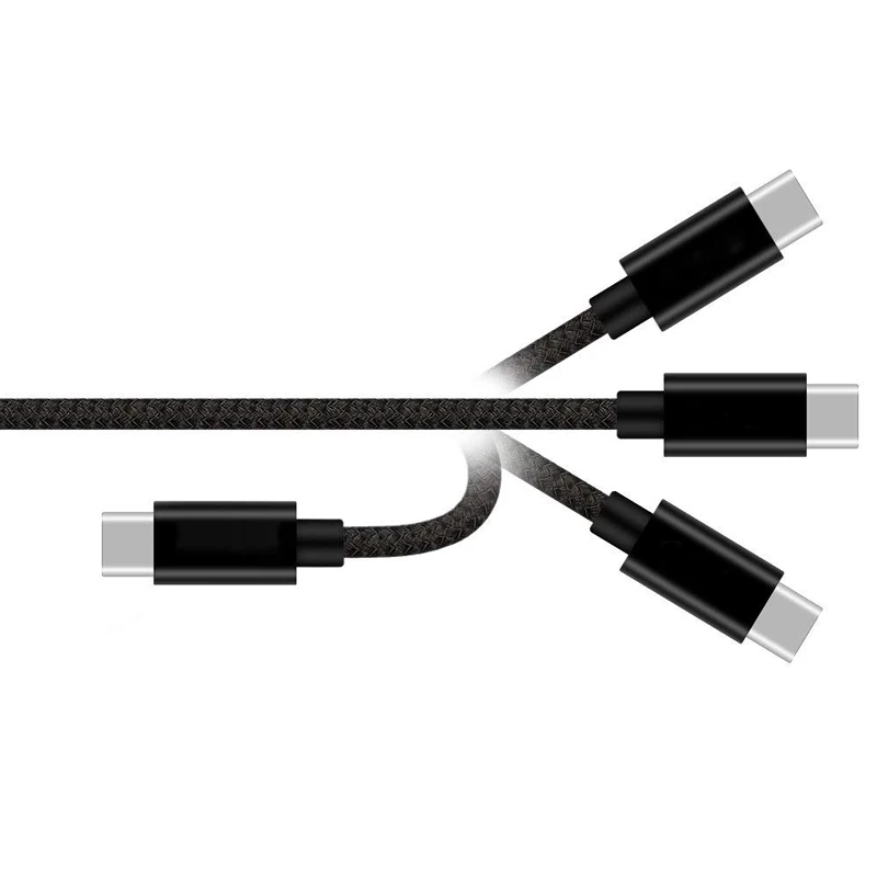 Магнитный нейлоновый плетеный кабель Type C для быстрой зарядки Nokia 9 PureView C9 X7 2018 TA 1131