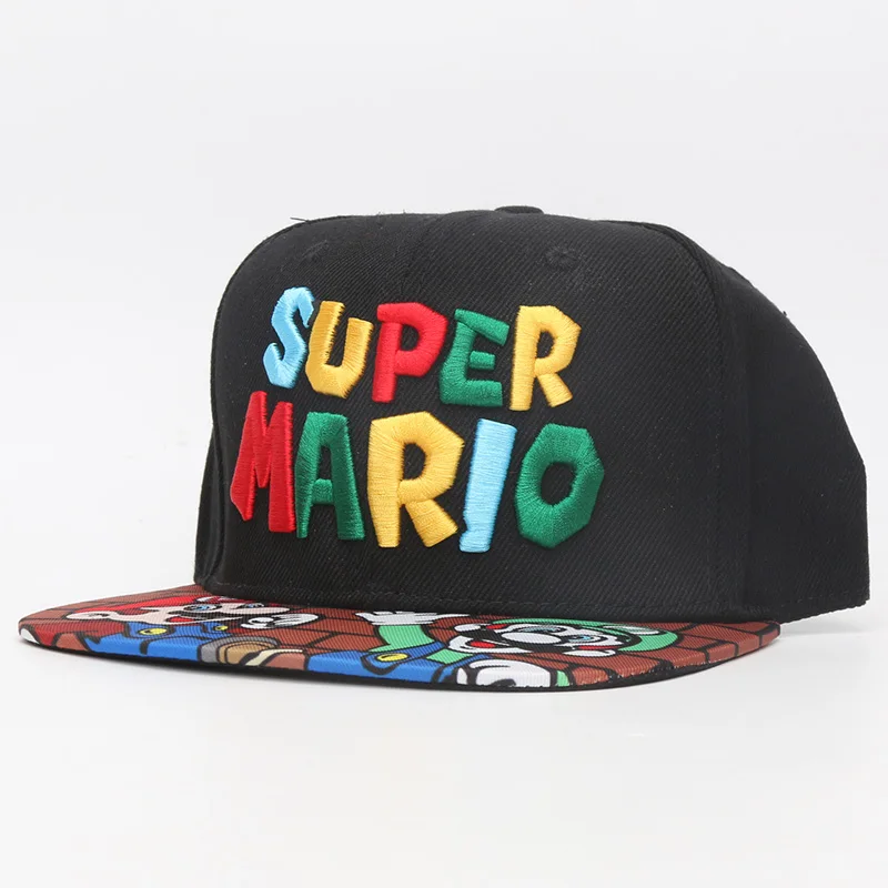 Игры Super Mario Bros Марио Луиджи Йоши Snapback Бейсболки мультфильм повседневные Летние солнцезащитные шапки Пара хип-хоп кепки