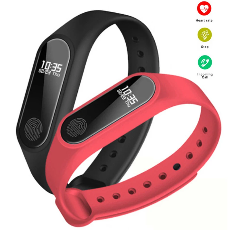 LED Smart Bracelet Heart Rate Monitor Bluetooth Watch Rubber Digital Sport Men Watches Wristband for Android IOS | Наручные часы