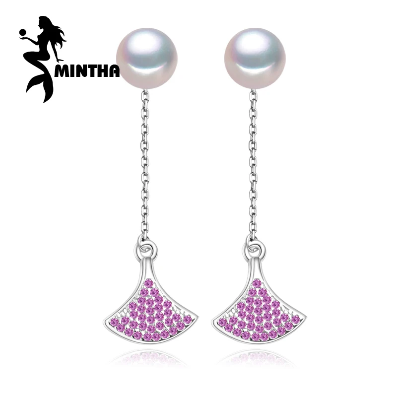 Серьги MINTHA Ruby модные ювелирные изделия длинные жемчужные серьги для женщин