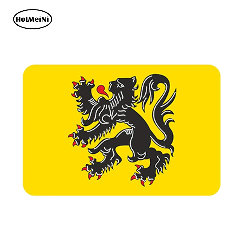 HotMeiNi Авто Стайлинг Фландрия флагшский флаг Автомобильная наклейка бампера Vlaanderen