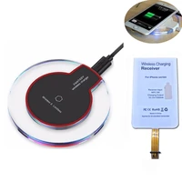 qi wireless charger receiver for iphone 7 7 plus 6 6 plus charging kit for iphone 6s 6s plus 5 5s se with higher quality chip