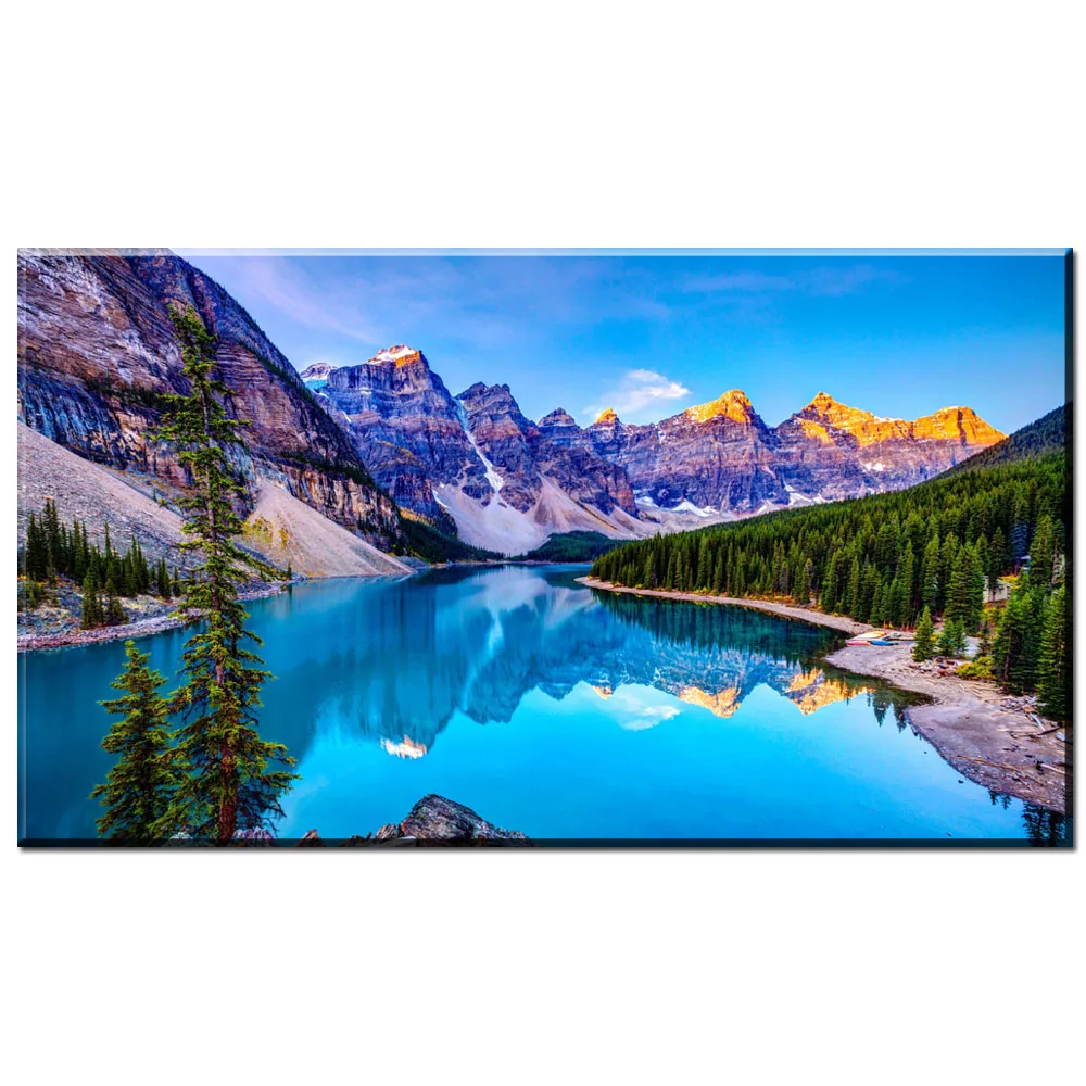 Zz1548 современные холсте Beauful горное озеро пейзаж холст масло художественная