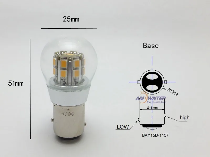 Распродажа S25 1157, двойная интенсивность 6Вт, светодиодные лампы BAY15D SMD 2835, автомобильный индикатор источник света задние лампы освещения, бренд AMYWNTER