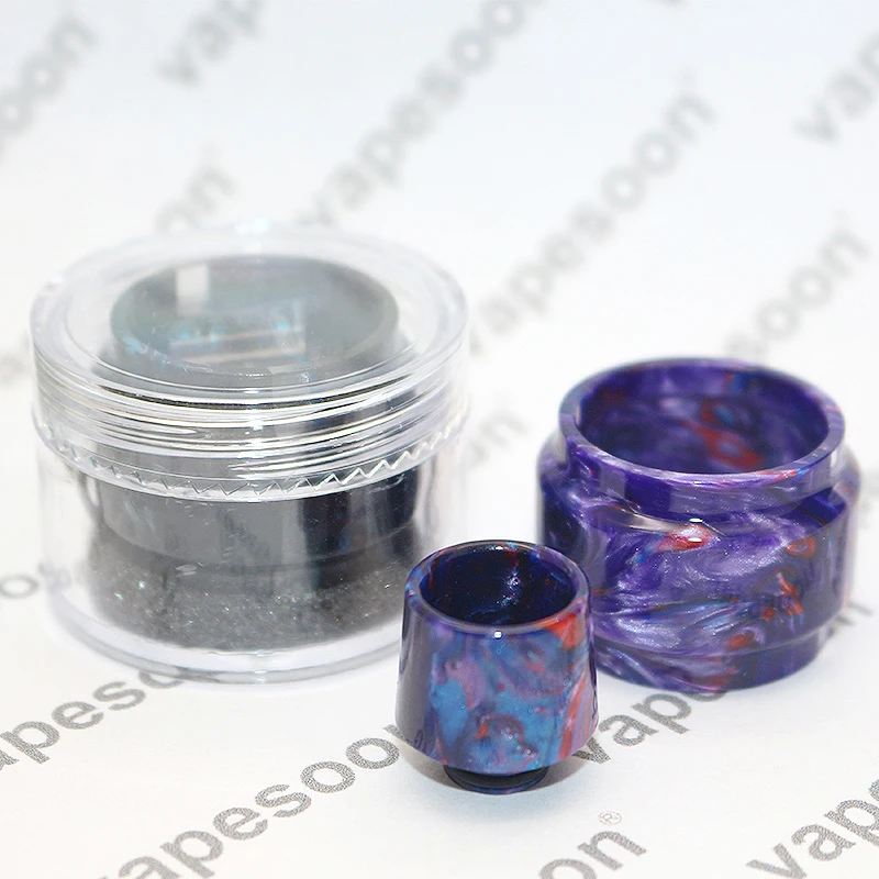 

5pcs Vapesoon Coloful Resin Replacement Extend Convex Pyrex Glass Tube +Drip tip for HorizonTech Falcon Tank 7ml Atomizer