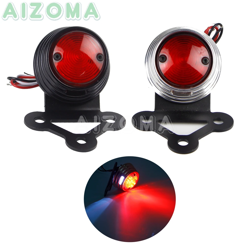 

Retro LED Brake Tail Rear Lights 12V Motorbike License Palte Light Running Lamp for Harley Chopper Yamaha Honda Custom Taillight