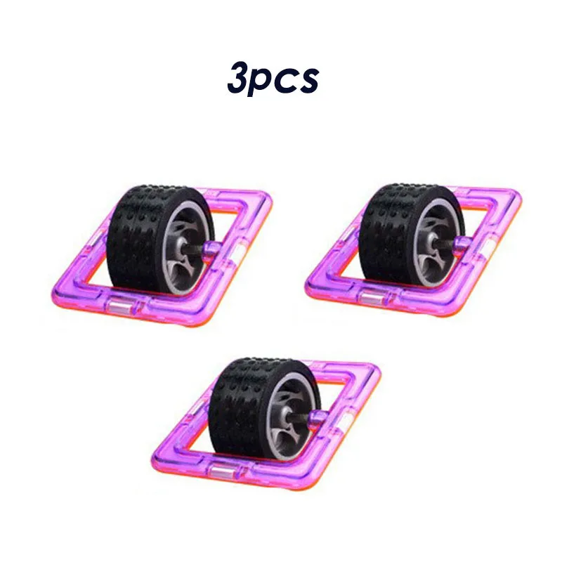 Магнитные блоки игрушки для детей конструктор с одним колесом развивающие