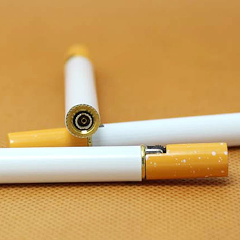 10 шт./лот бутан факел зажигалки Металлическая Зажигалка сигарета в форме