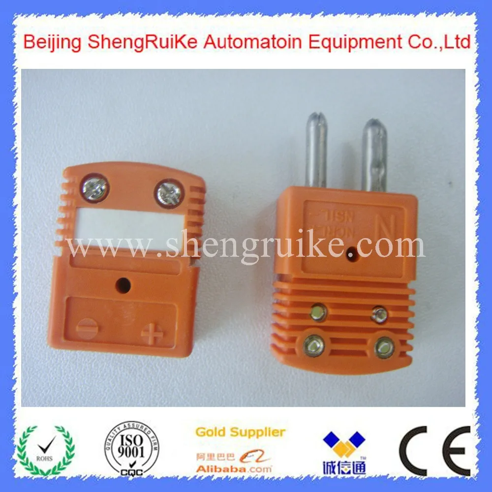 Стандартный разъем термопары N круглый полый штекер и гнездо аналогичный