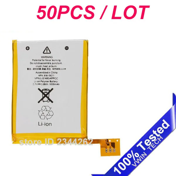 Goedkoop 50 Stks/partij 1030 Mah Batterij Bateria Voor IPod Touch 5th 5 5g Generatie 616-0621/LIS1495APPCC