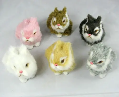 

free shipping handmade small rabbit figurine gift decoration