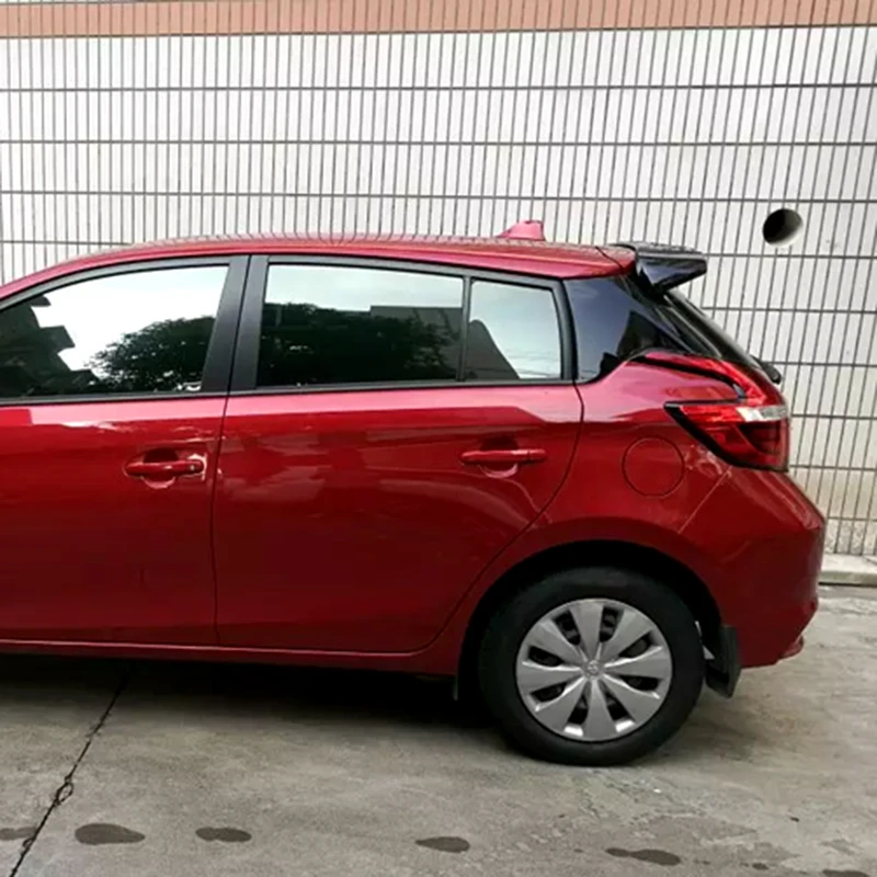 Для Toyota Yaris спойлер спойлер Высокое качество ABS Материал заднего крыла первоклассника или черный или белый спойлер