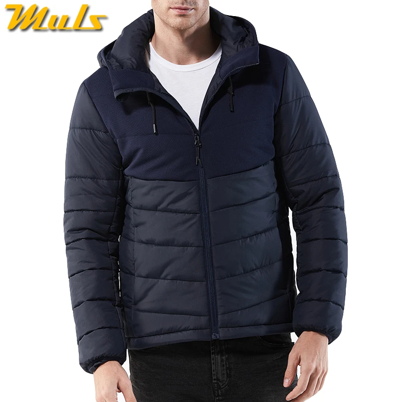 Мужские ветронепроницаемые куртки зимние с капюшоном на осень и весну толстые