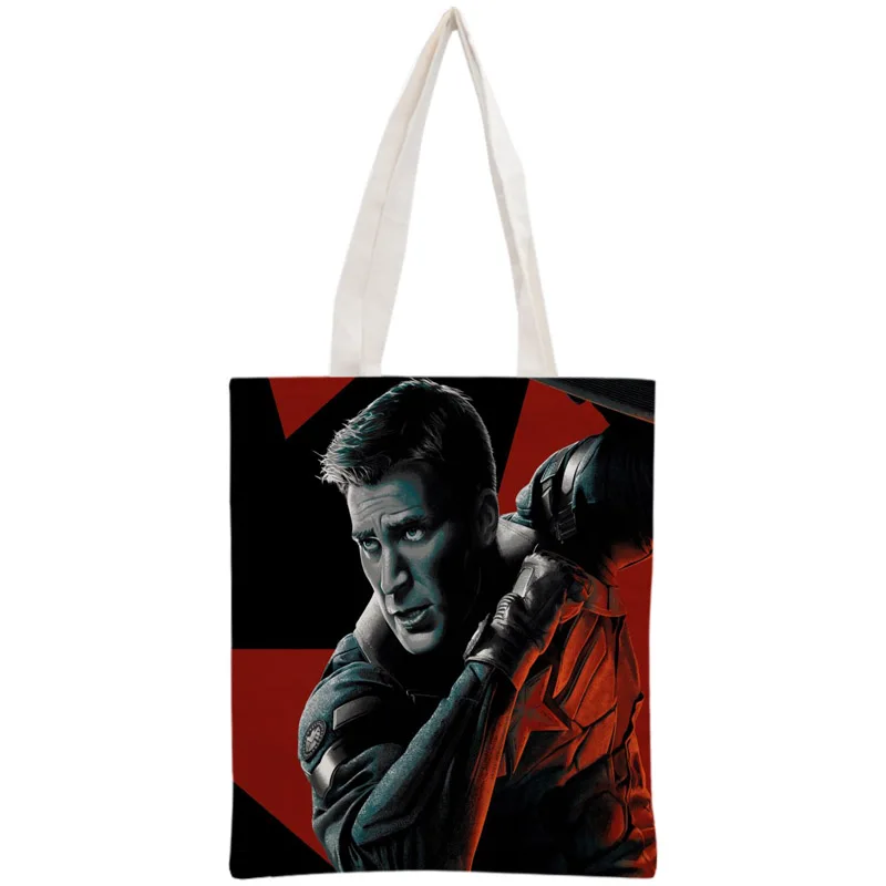 Custom Chris Evans Tote Bag Reusable Handbag Women Shoulder Foldable Cotton Canvas Shopping Bags | Багаж и сумки