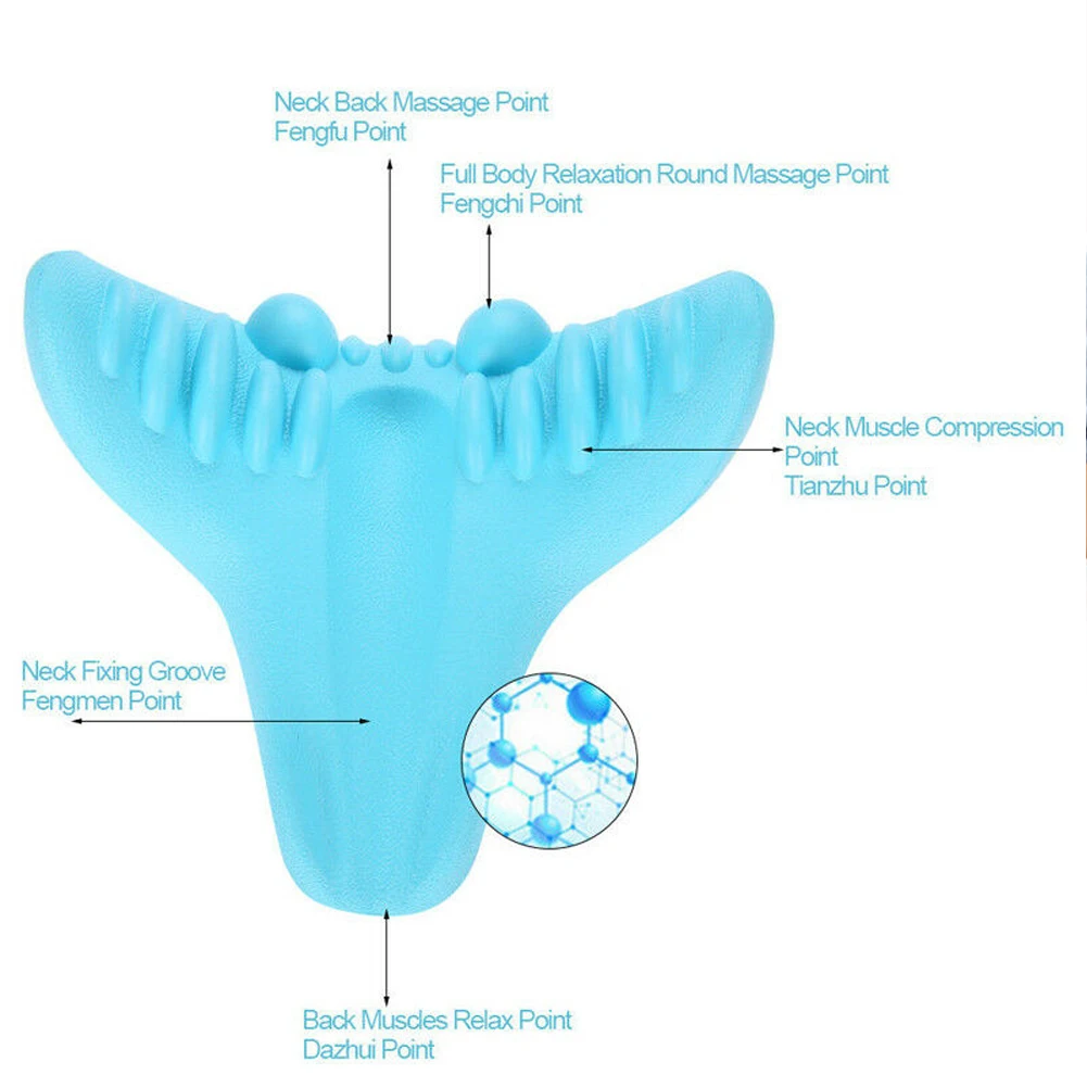 New Authentic C-Rest Neck Massage Neck and Shoulder Correction Pain Relief Pillow Release Tension Comfortable