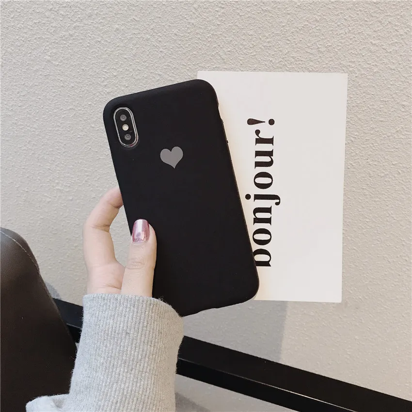 Карамельный цвет для iPhone 7 Чехол Love для iPhone 6 6s 7 8 11 Pro Plus X XS XR Xs Max силиконовый чехол для телефона мягкий ТПУ задняя крышка
