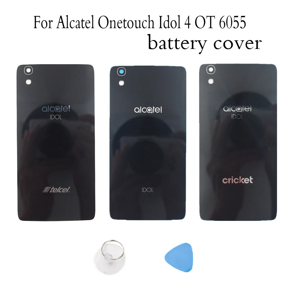 Чехол для батареи для Alcatel Onetouch Idol 4 OT 6055 задняя дверь Корпус Запасные части OT6055 OT6055K 6055U с NFC