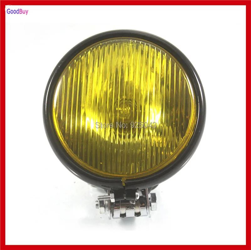 Новый универсальный 5 &quot классическая янтарная желтый стекло Atv мотоцикл фар