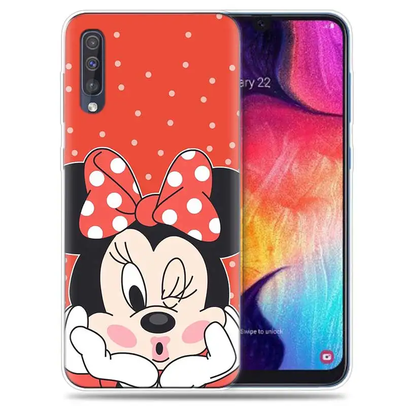 Transpatrent силиконовый чехол для samsung Galaxy A50 A70 A30 M30 M20 A10 A20 A40 M20 крышка телефона Минни Мышь - Цвет: SK-005