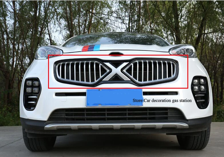 Для kia Sportage KX5 2016 2017 ABS решетка высокого качества|grille for sportage|kia sportagekia sportage grill |