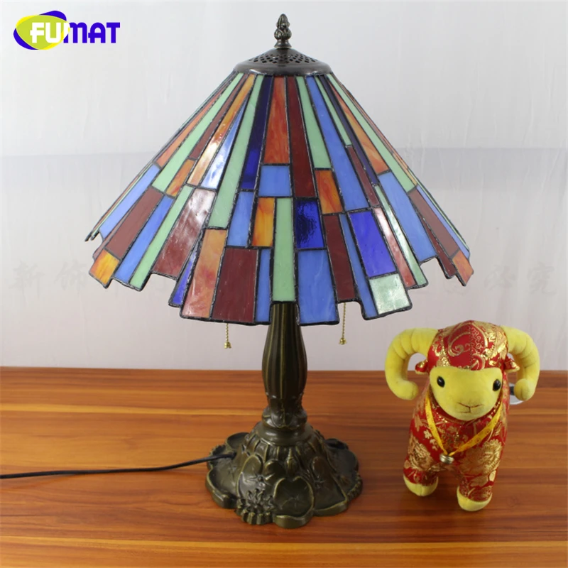 Витражный подвесной светильник FUMAT лампа в стиле Тиффани для гостиной столовой