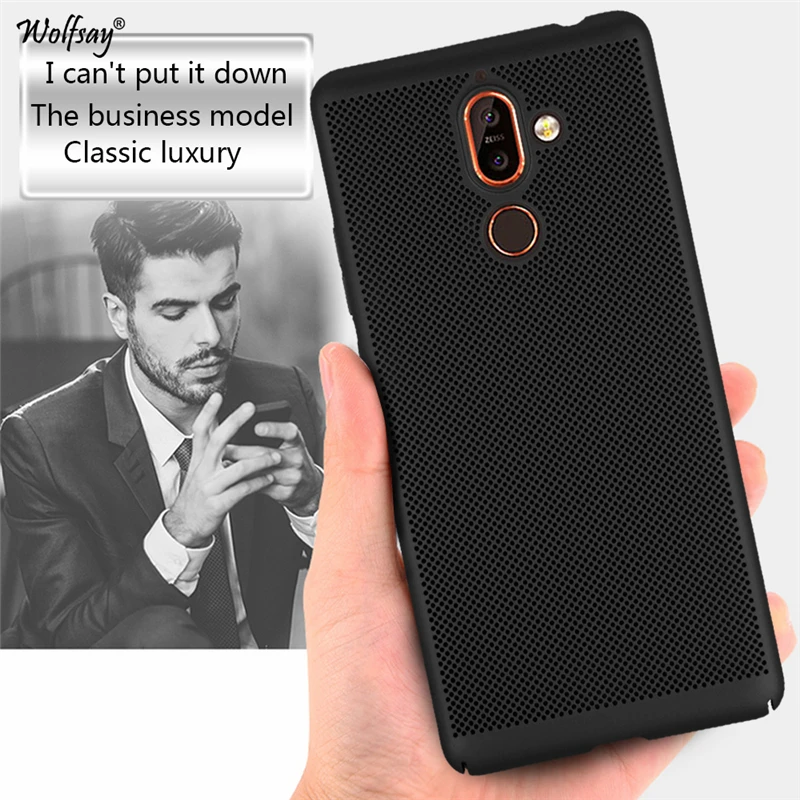 Wolfsay Матовый Жесткий Чехол для Nokia 7 Plus ультра-тонкий 360 Полный Proective PC теплоотвод