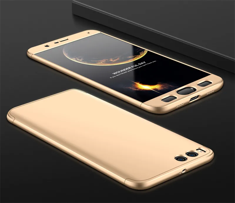 Treasure Golden Case 3-в-1 ПК жесткий полный чехол 360 на сяоми ми ноут 3 полная защита корпуса анти-шок Жесткая чехол на Xiaomi Mi Note 3 чехол - Цвет: Treasure Golden Case