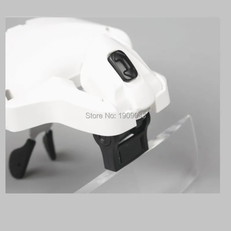 Налобный фонарь со светодиодсветодиодный подсветкой и 5 увеличительными линзами