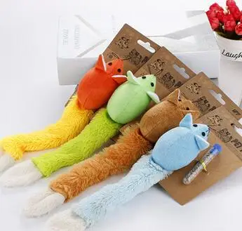 Игрушка для кошек мышь с кошкой длинным хвостом комбинация мятных мышей