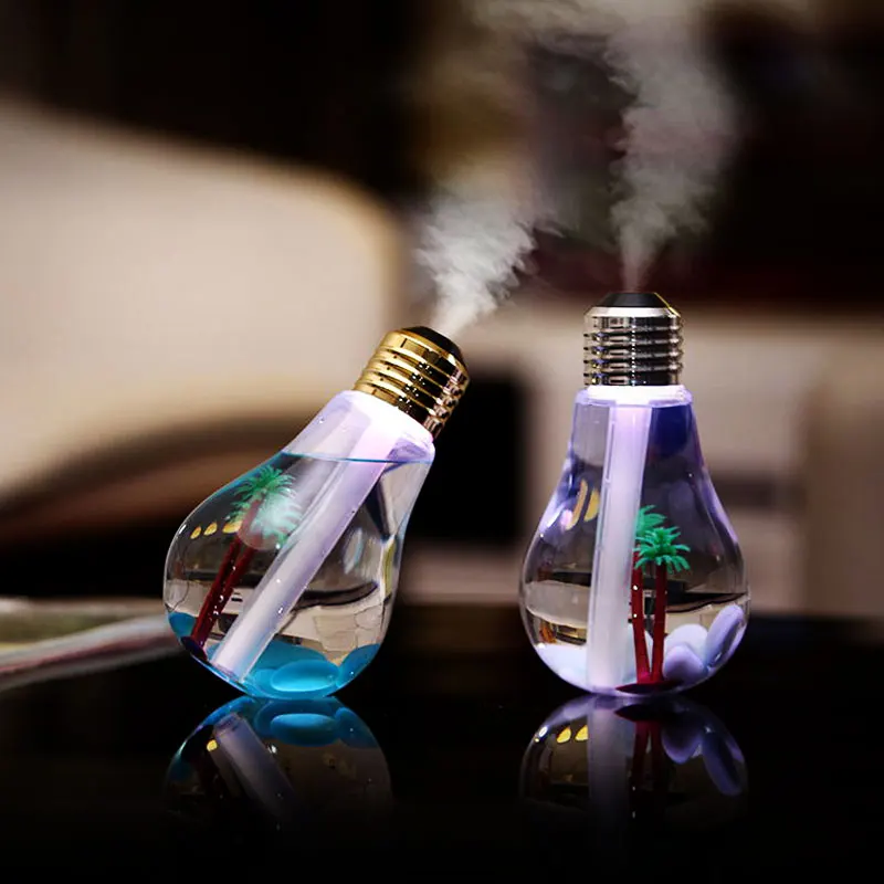 400ML USB Aroma Diffuser Humidifier Home Diffuseur Huile Essentiel LED Night Light Aromatherapy Mist Maker Creative Bottle Bulb | Бытовая