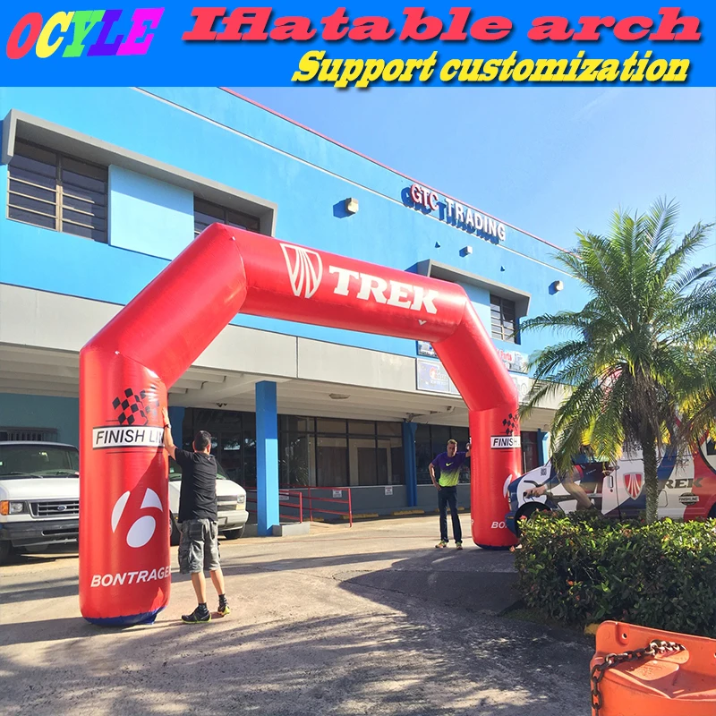 Free shipping waterproof &amp fireproof start finish inflatable arch / archway /air gate rainbow | Игрушки и хобби