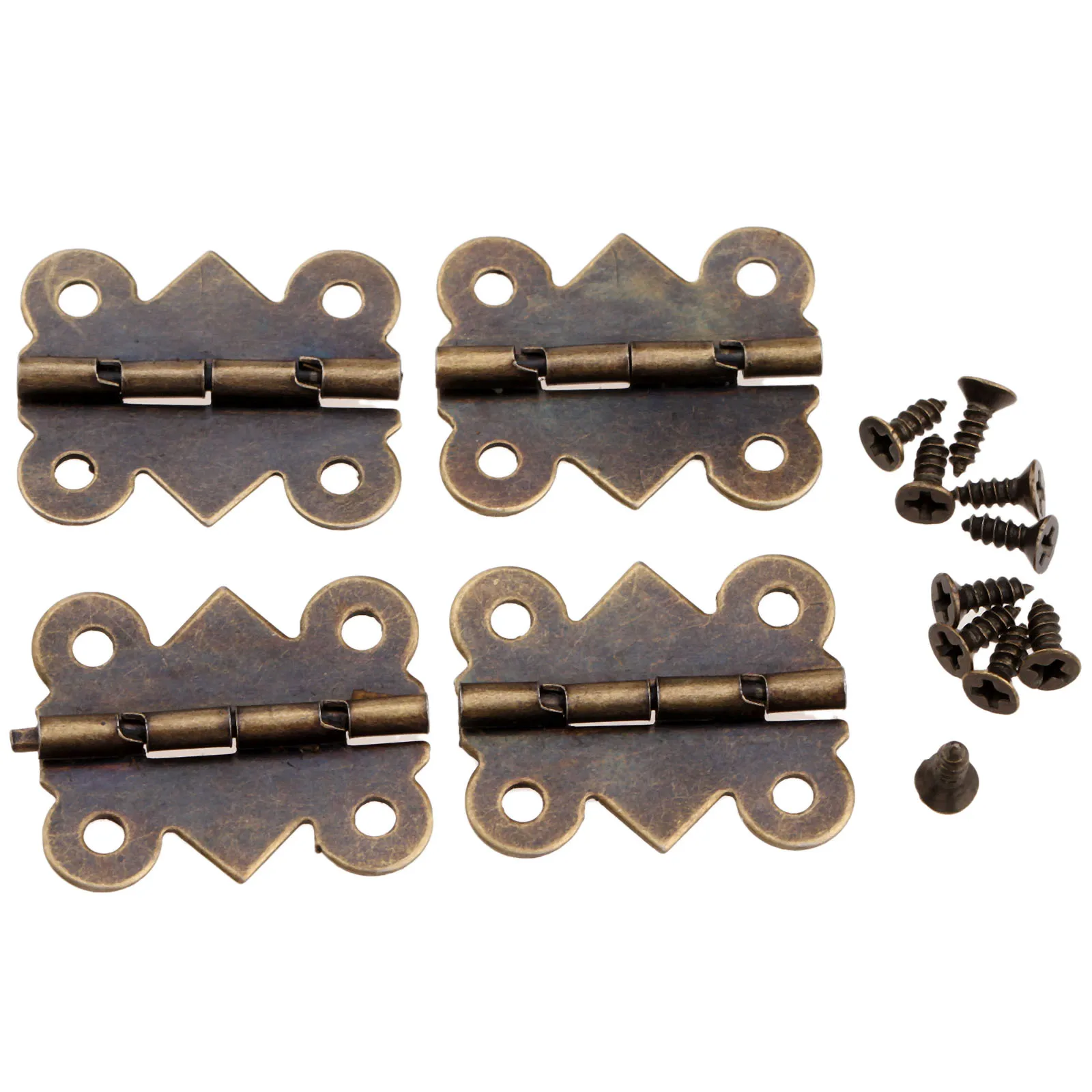 40/20/12/4Pcs Mini Butterfly Door Hinge Furniture Fittings Antique Bronze Cabinet Drawer Kitchen Jewellery Box Decorate | Обустройство