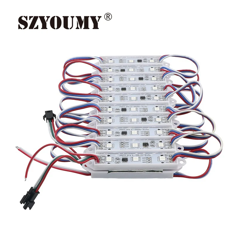 SZYOUMY WS2811 RGB светодиодный модуль SMD 5050 Светодиодный задсветильник свет