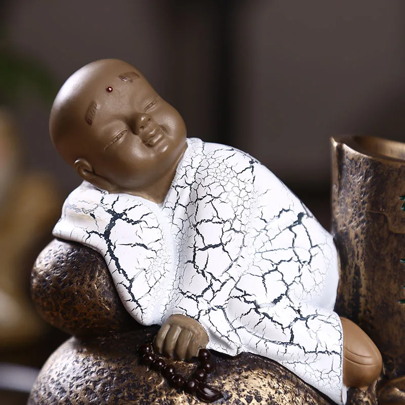 Кэт карма ручка творческий дзен монах монахи украшения китайские 0213