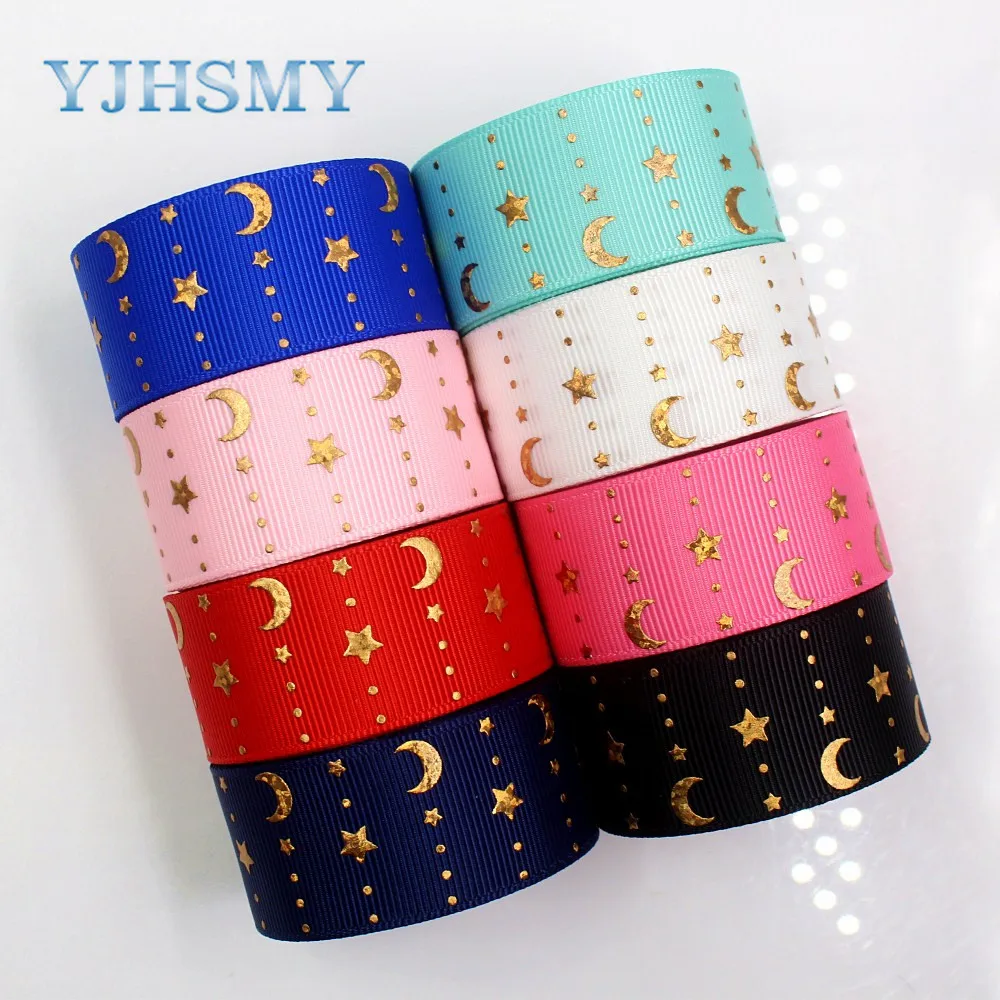 YJHSMY G-18808-858 25 мм 5 ярдов лазерная Венера мультфильм печатных grosgrain лента DIY головной