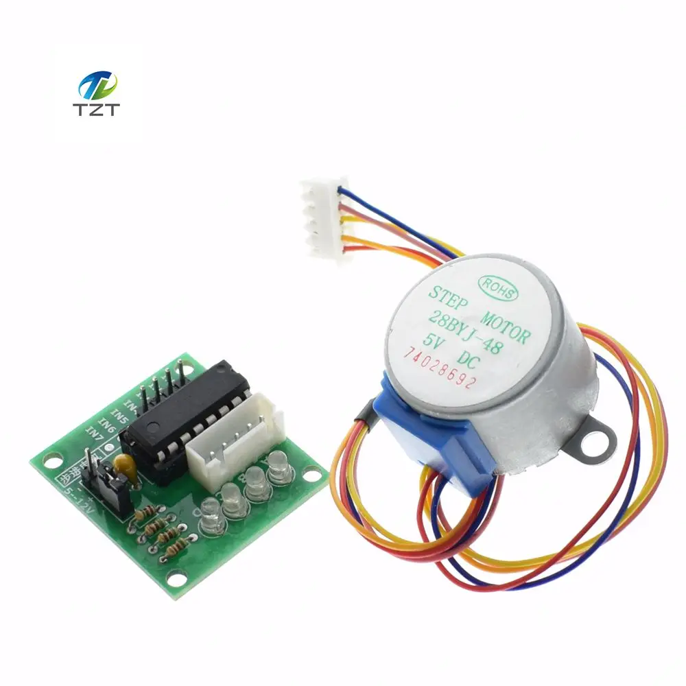 1 партия 28BYJ-48-5V 4 фазы Шаговые двигатели+ Драйвер платы ULN2003 для Arduino 1 х шаговый двигатель+ 1x ULN2003 драйвер доска