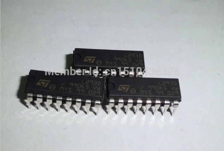 

JINYUSHI FOR L293D ST 4-Channel Motor Driver 24V 16-Pin Power PDIP 100% new original Single N-Channel competitive 20PCS/LOT