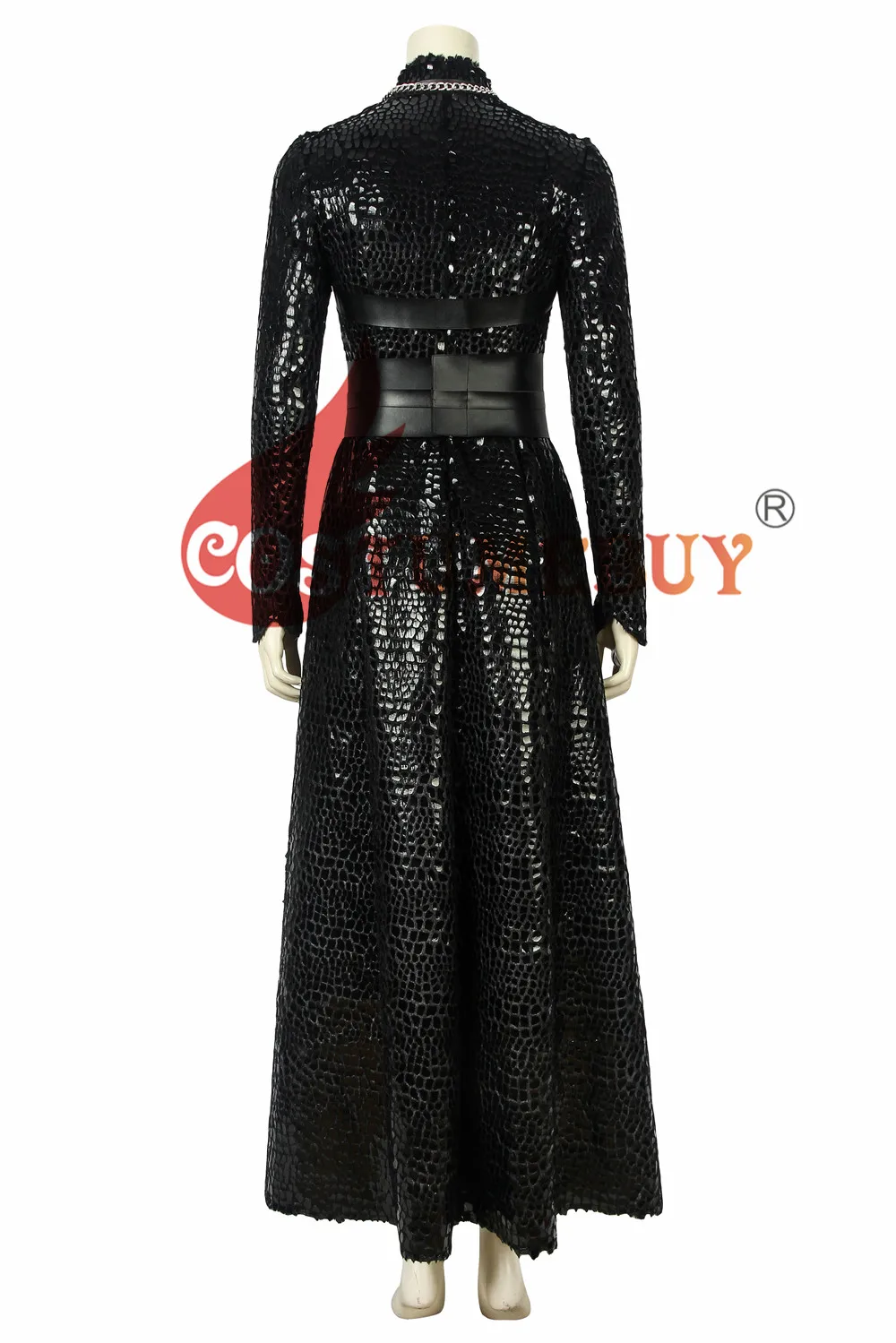CostumeBuy Санса Старк костюм Игра престолов 8 костюмы Хэллоуин Косплей Леди Винтерфелл женское черное платье пояс для косплея