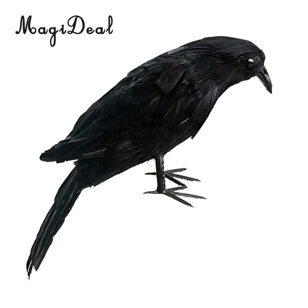 Яркие поддельные искусственные птицы Ворон Magpie для кафе бар украшения